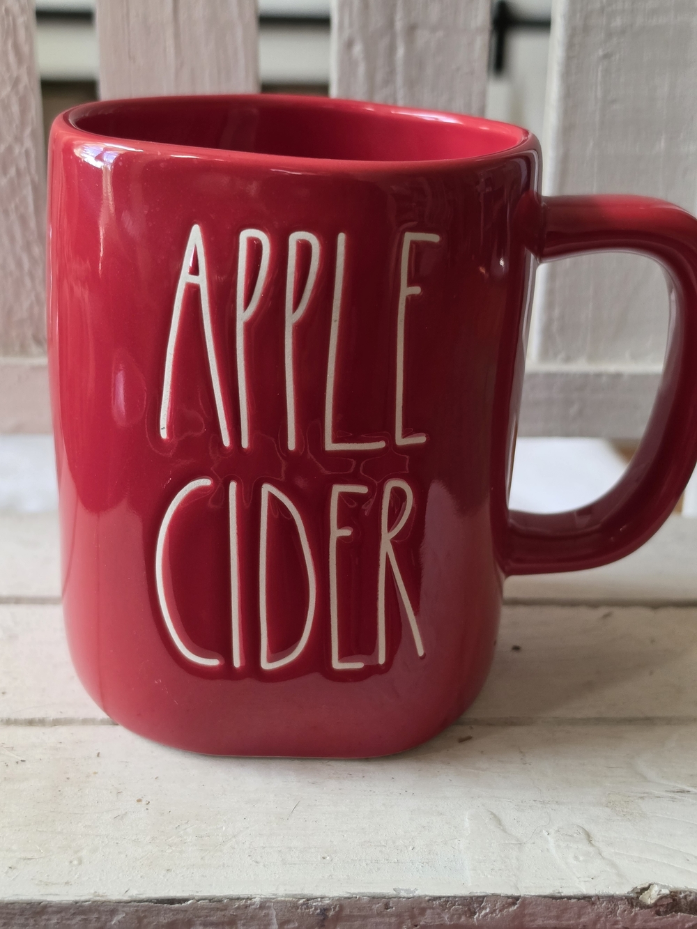 Rae Dunn Red Apple Cider Mug